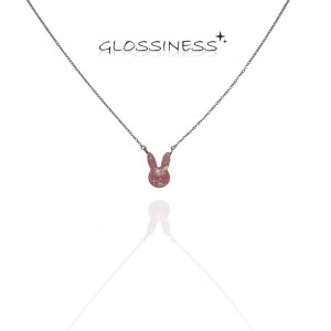 Naszyjnik ze stali chirurgicznej 316L - królik